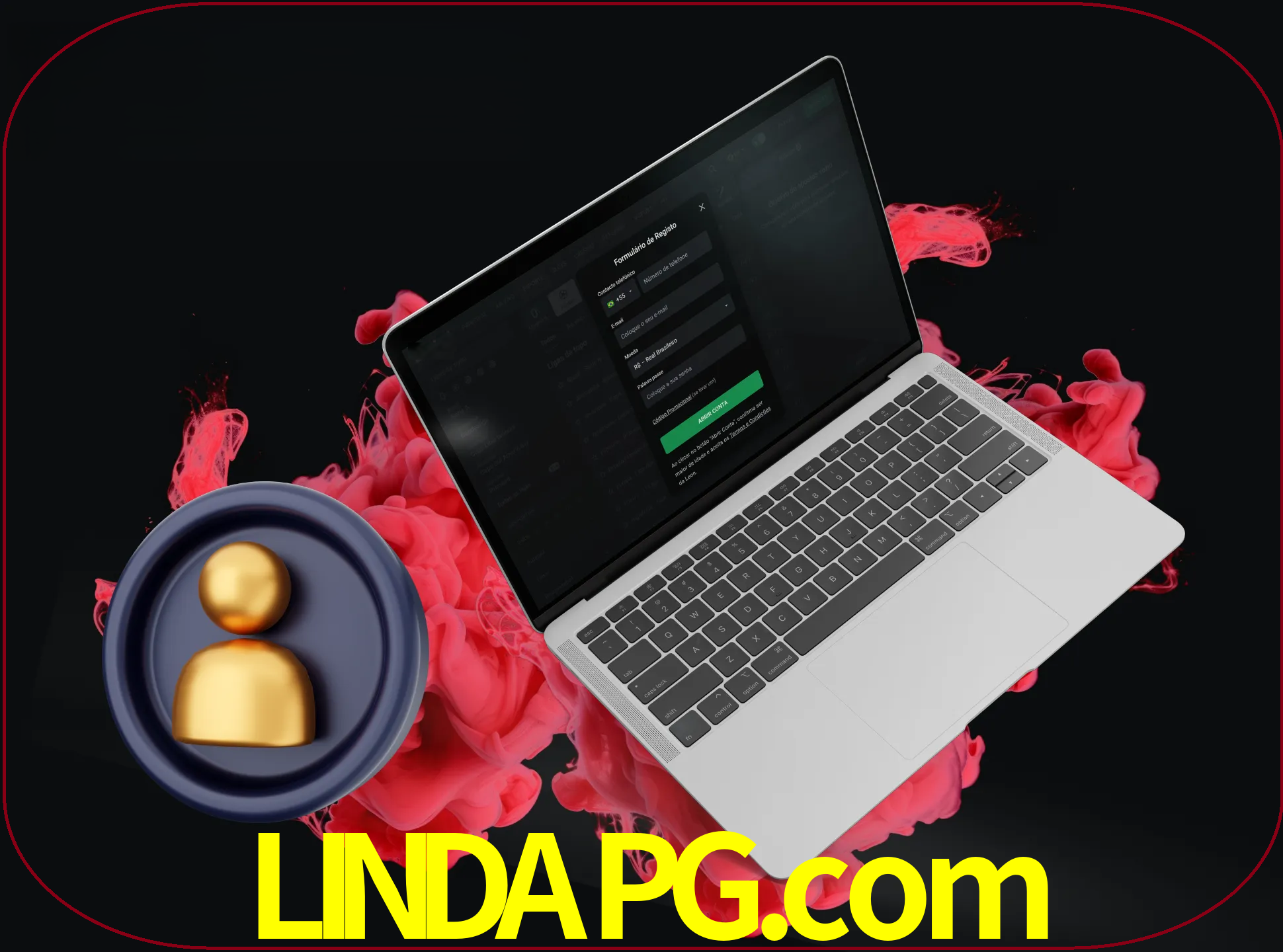 No cabeçalho do site lindapg, clique no botão que o levará a um formulário especial onde terá de introduzir as suas informações actuais.