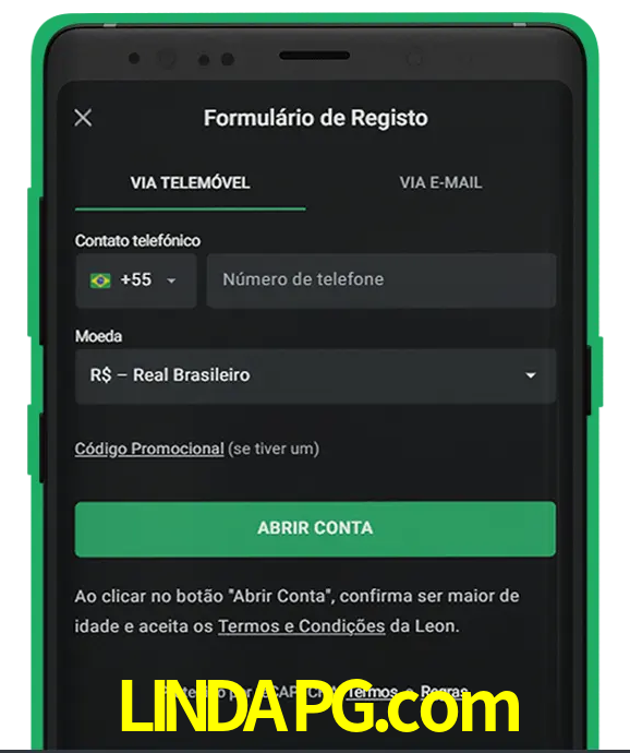 Cadastre-se em LeonBet seguindo passos simples.
