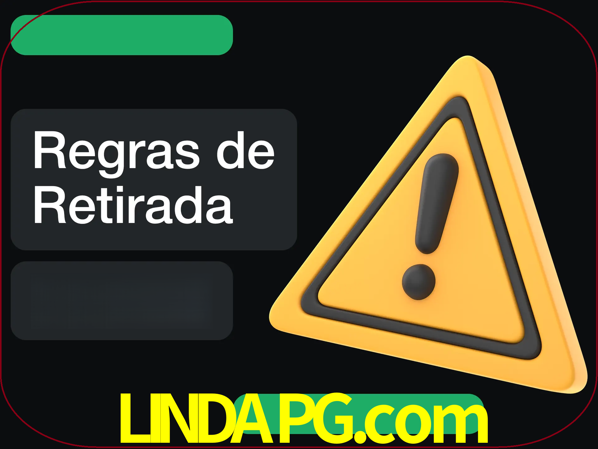 Leia as regras antes de fazer primeiro comdawal.